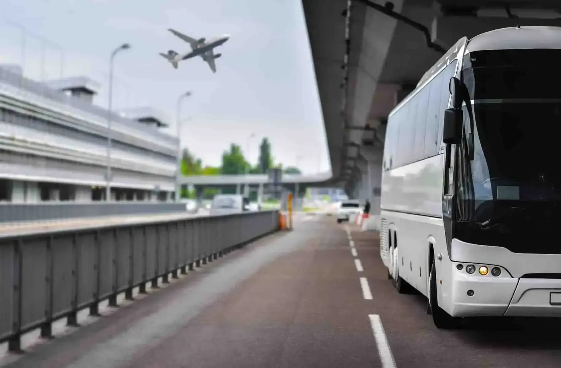 Coach at airport